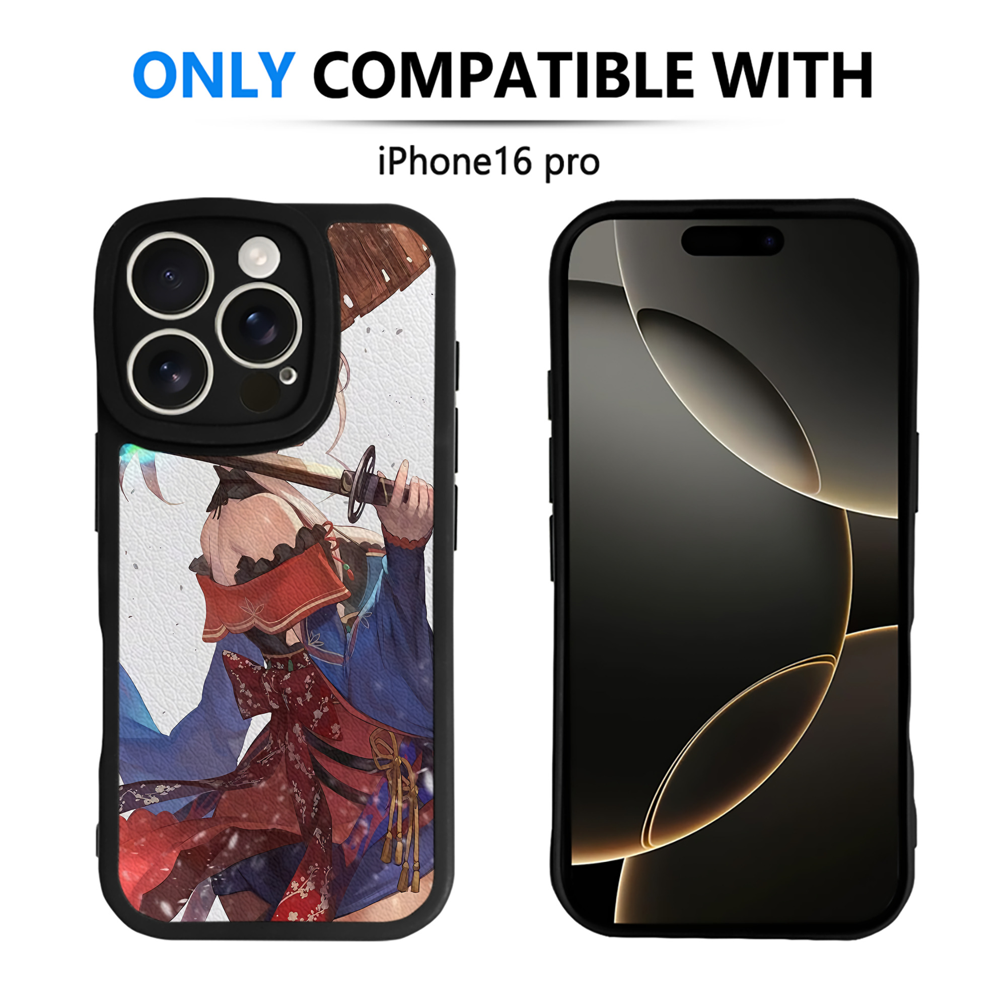 （画像用） 刀剣乱舞 Touken Ranbu 【iPhone 16シリーズ対応】シリコンスマホケース（レザー調） 材質：シリコン